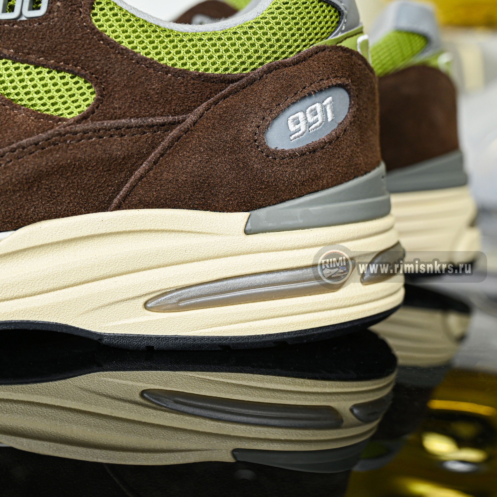 KITH x Danielle Cathari x New Balance NB 991 V2 Reverse Matcha  991CK2