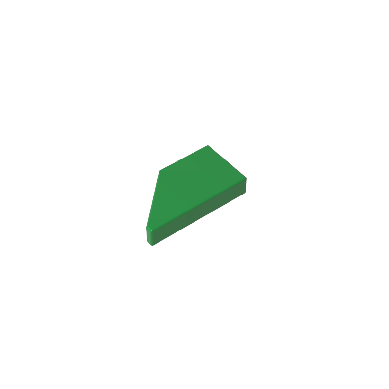 GOBRICKS GDS-90553 Tile Modified 1 x 2 Wedge Right - YWOBB