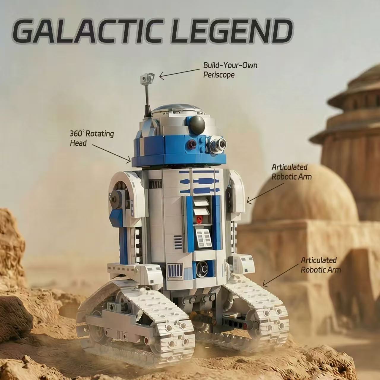Amazing Block 70002 R2-D2 - YWOBB