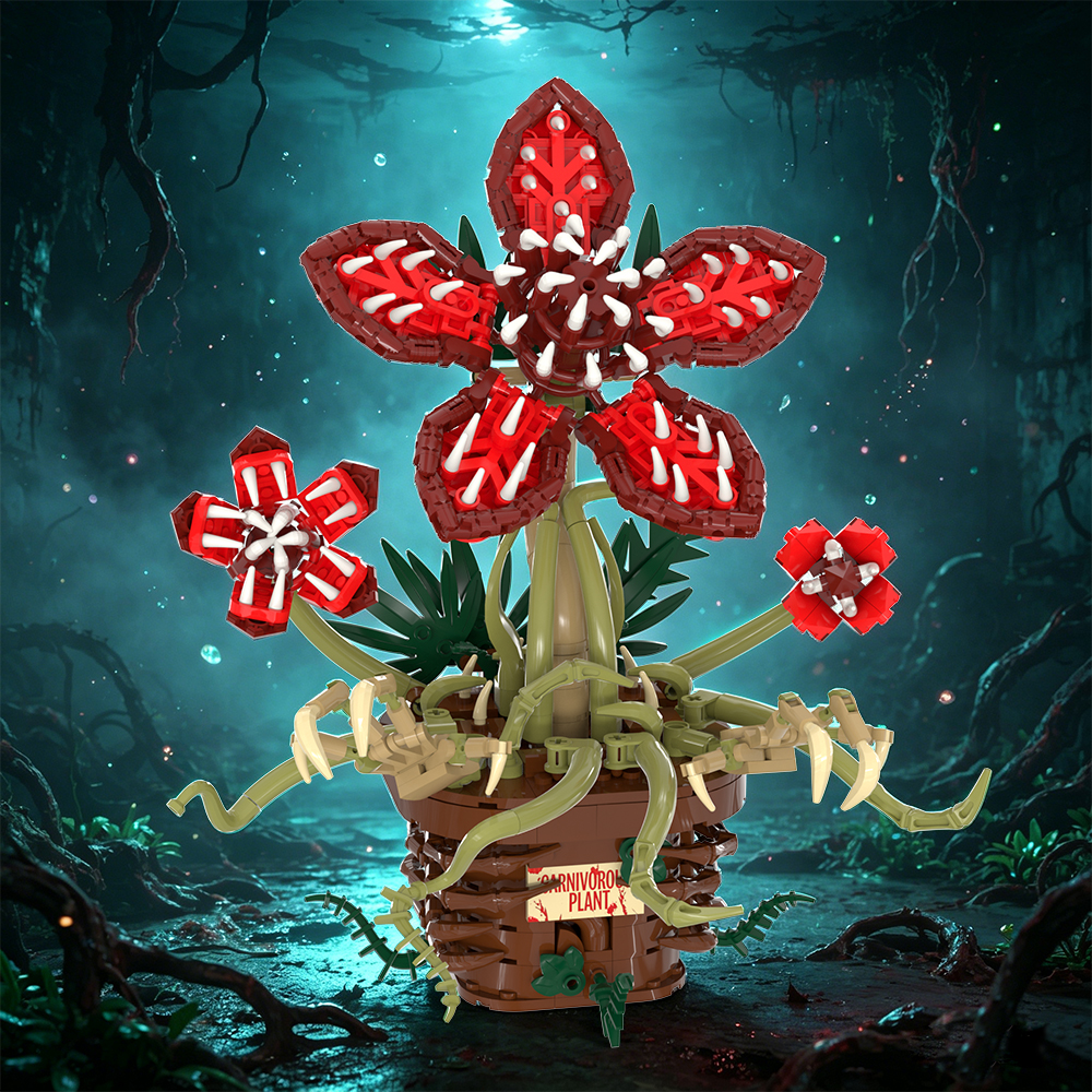 GOBRICKS MOC S1004 Stranger Things Flower - YWOBB