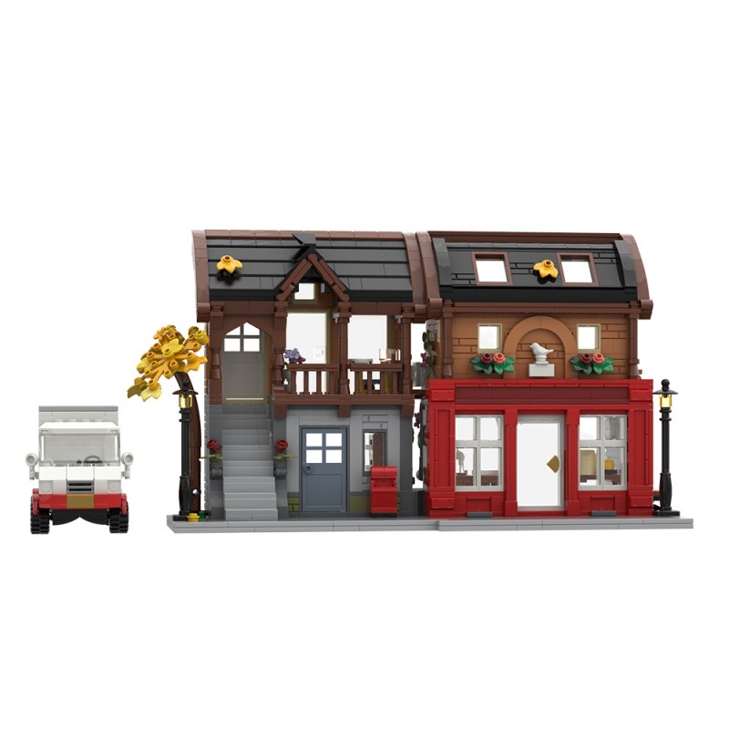 GOBRICKS MOC 256725 The Red Postal Street - YWOBB