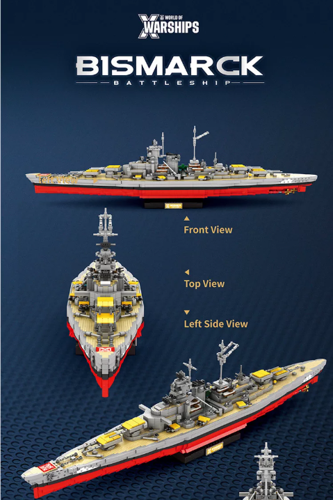 Reobrix 77051 BISMARCK BATTLESHIP - YWOBB