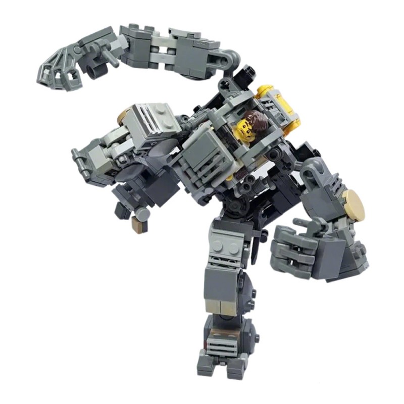 GOBRICKS MOC 235811 Post-apocalypse survivor mech - YWOBB