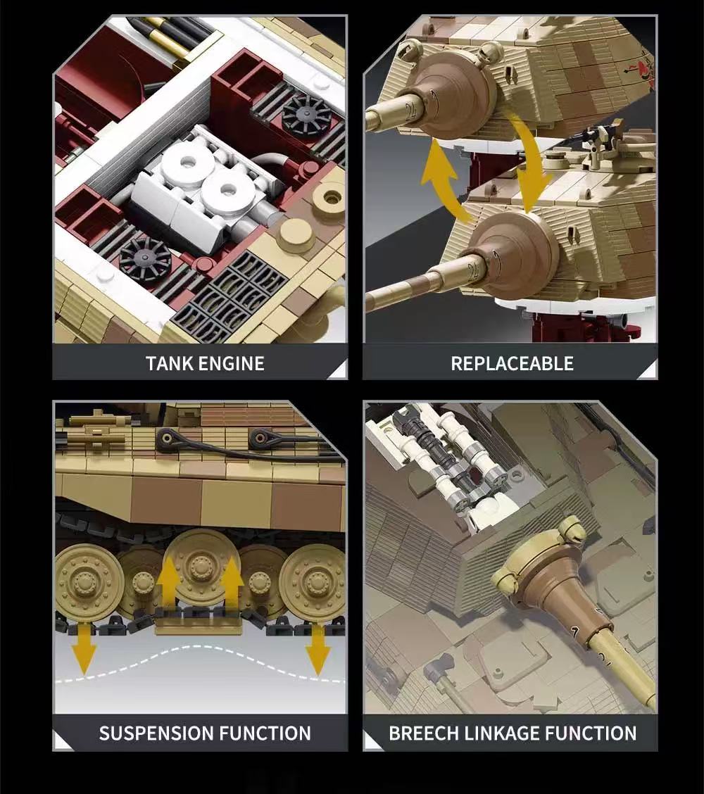 TK2 8004 PANZER VI AUSF.B TIGER II 124 - YWOBB