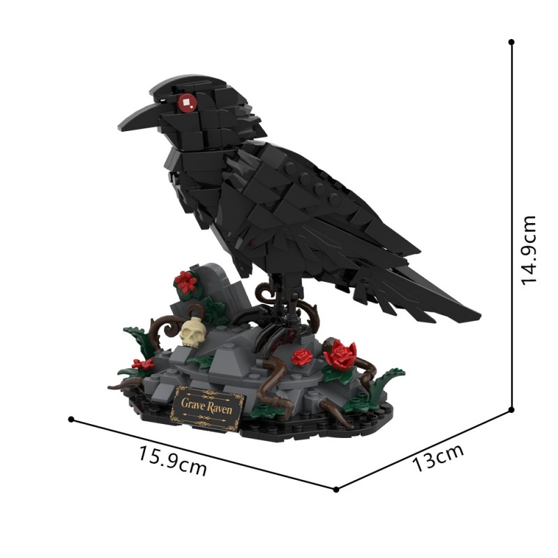 GOBRICKS MOC S1063 Dark Night Raven - YWOBB