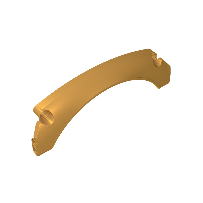 GOBRICKS GDS-M460 Technic Panel Car Mudguard Arched #40 15 x 2 x 5 Rounded Top - YWOBB