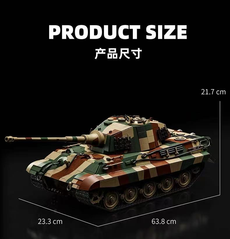 12GO 97036 1:16 TIGER II Bricks Set OVP US Warehouse Version - YWOBB