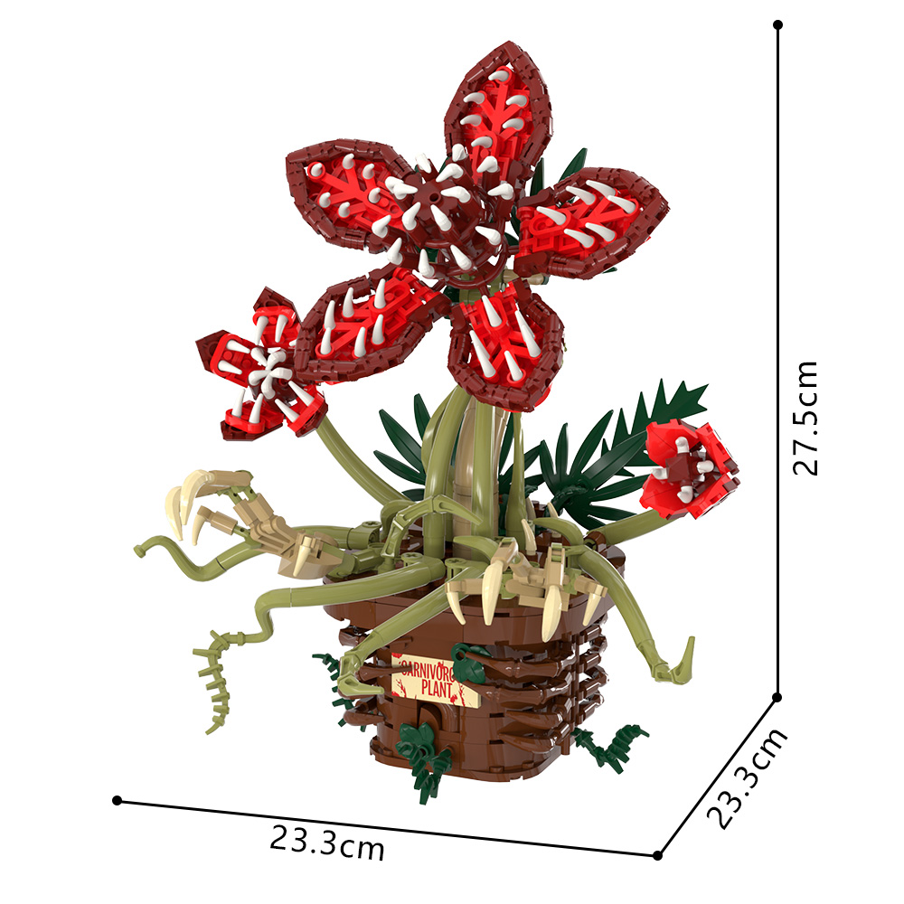 GOBRICKS MOC S1004 Stranger Things Flower - YWOBB