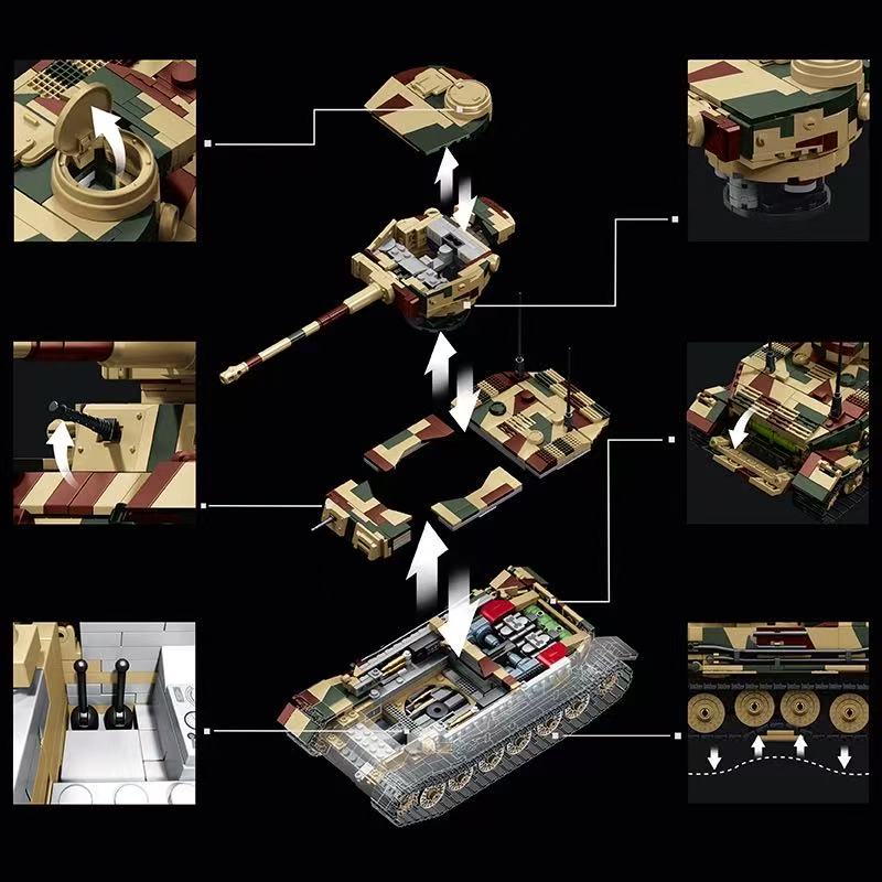 12GO 97029 World War II German Porsche Tiger tank (P) - YWOBB