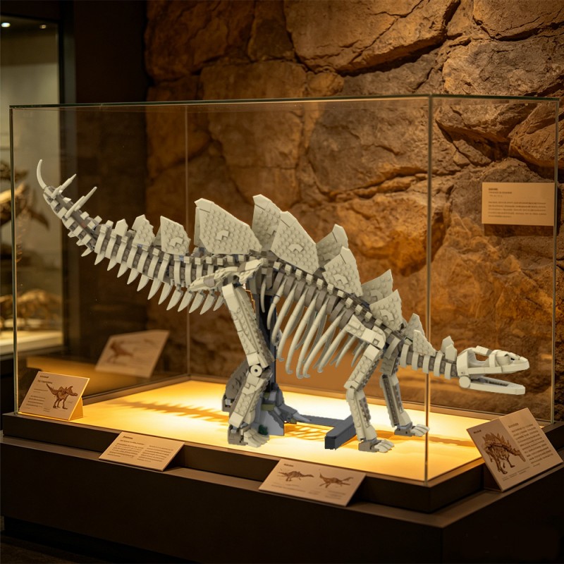 GOBRICKS MOC 251184 Stegosaurus fossi - YWOBB