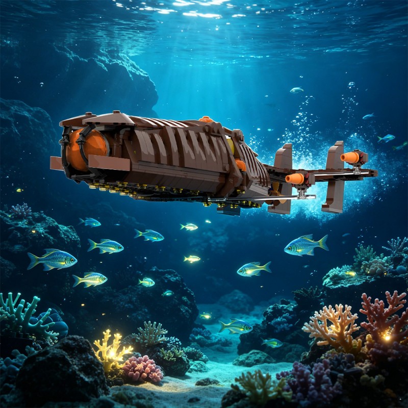 GOBRICKS MOC 244455 The Ulysses Atlantis: The Lost Empire - YWOBB