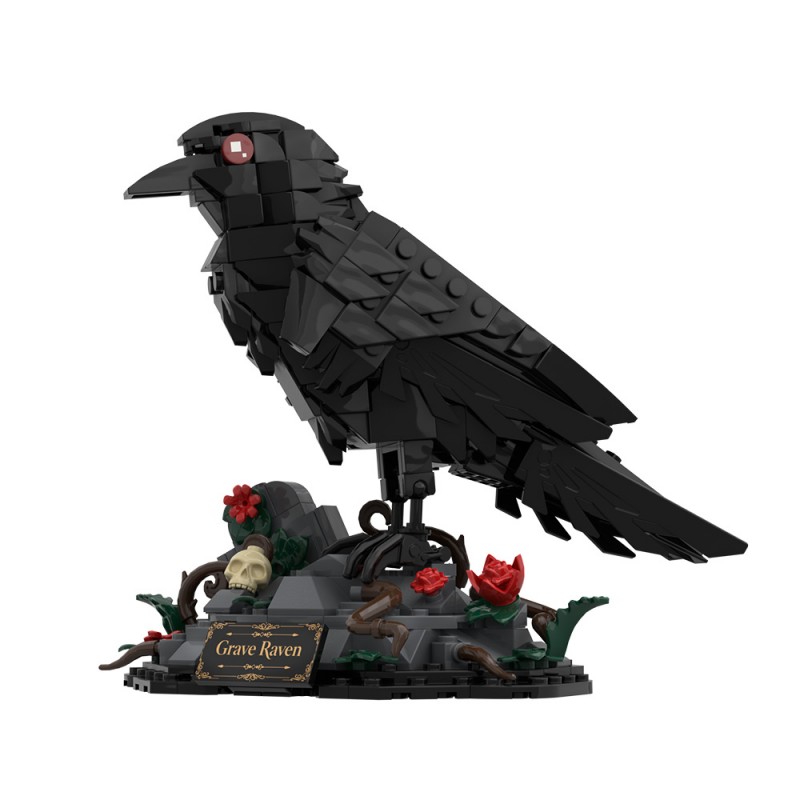 GOBRICKS MOC S1063 Dark Night Raven - YWOBB
