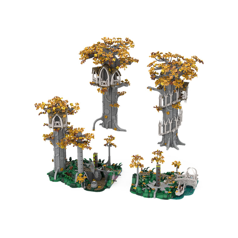 GOBRICKS MOC 259009 The Lord of the Rings UCS Lothlórien - YWOBB