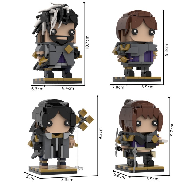 GOBRICKS MOC S0141 Clair Obscur Expedition 33 Gustave，Lune，Maelle，Sciel - YWOBB