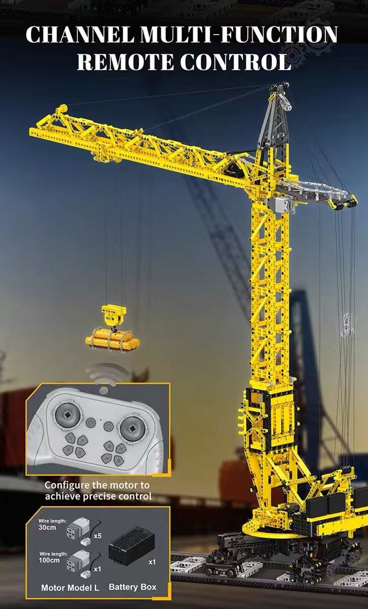 Small Angle JD149 Electric Remote Controlled Tower Crane Device - YWOBB