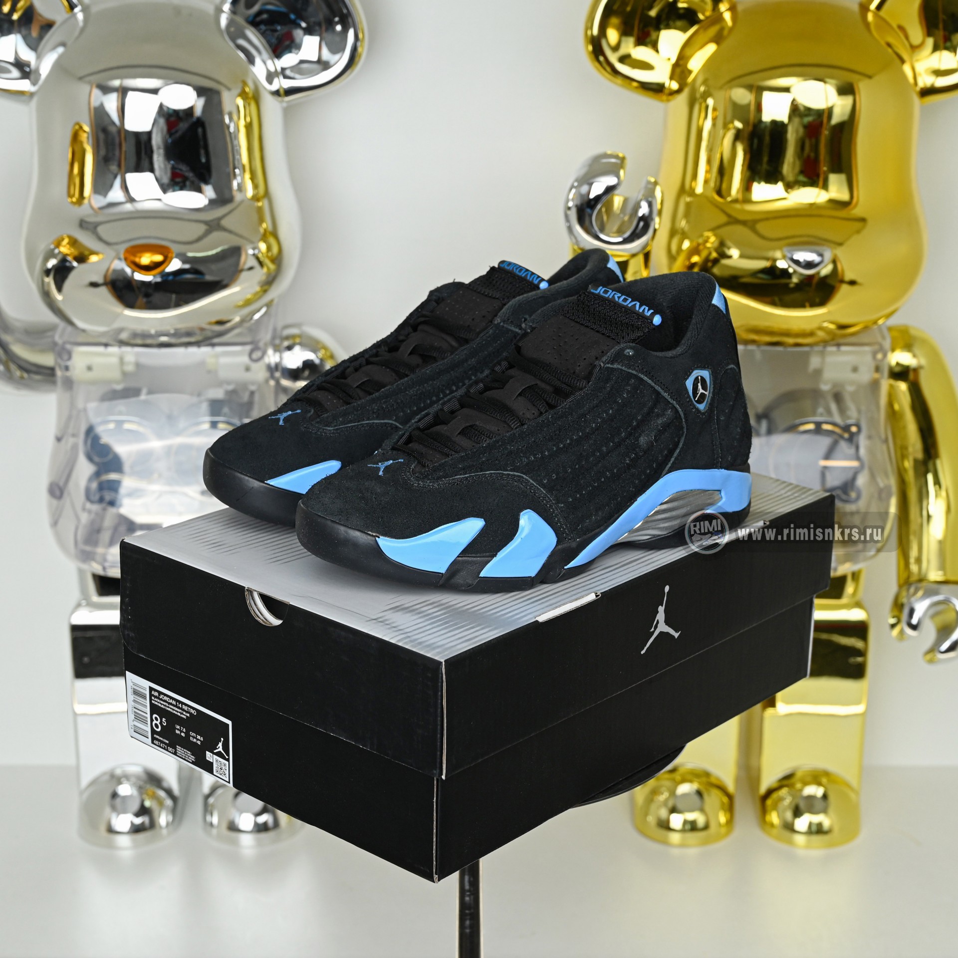 Air Jordan 14 'Black/University Blue' 2026 487471-007