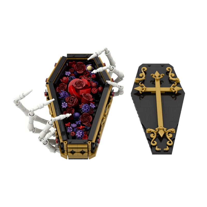 GOBRICKS MOC S1071 Gothic Flowers and Coffins - YWOBB