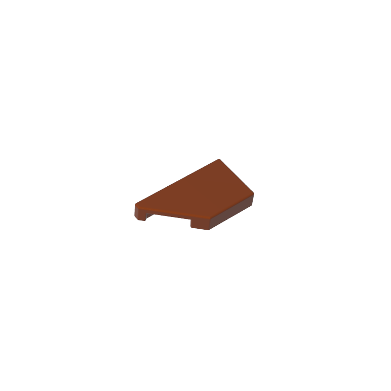 GOBRICKS GDS-90554 Tile Modified 1 x 2 Wedge Left - YWOBB