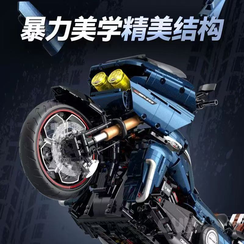 GULY 60540 1:5 Tech Motorcycles Harley Road Glide - YWOBB