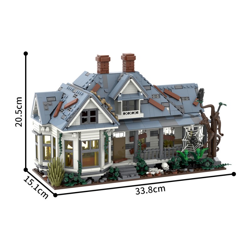 GOBRICKS MOC S1033 Maniac killer house - YWOBB