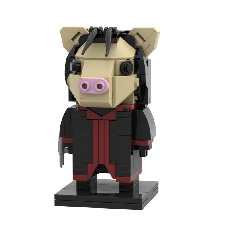 GOBRICKS MOC S0099 Saw-Pig Mask - YWOBB