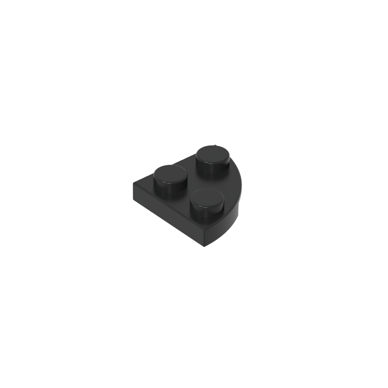 GOBRICKS GDS-90616 Plate, Round Corner 2 x 2 - YWOBB