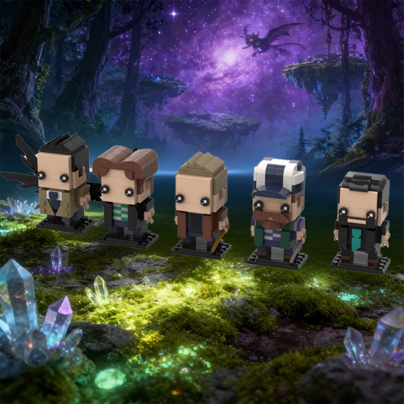 GOBRICKS MOC 216538 Supernatural BrickHeadz 5-in-1 bundle - YWOBB