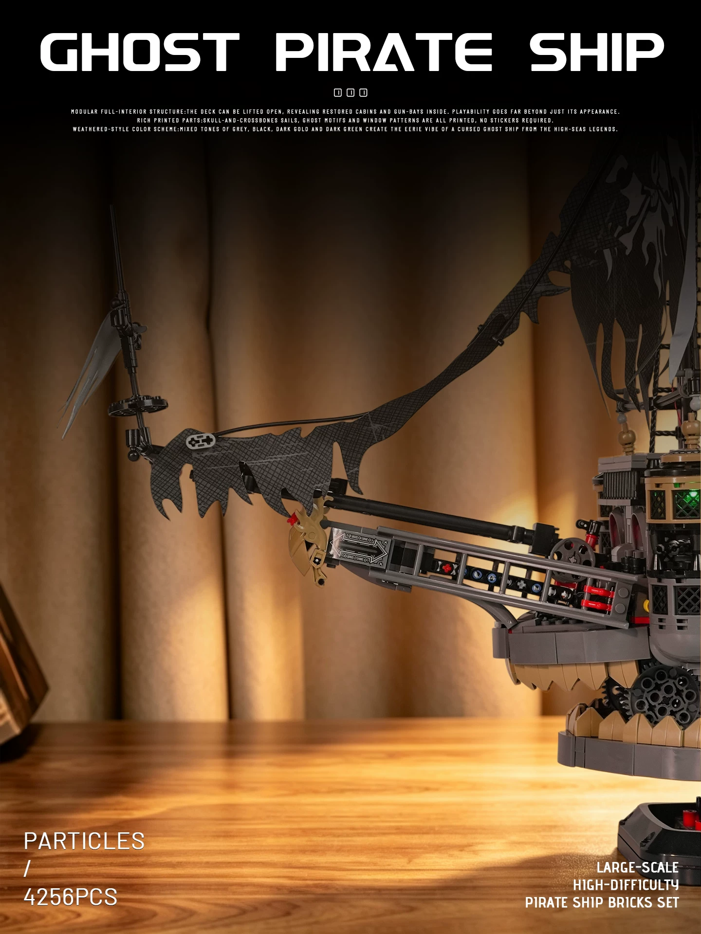 Small Angle JD146 GHOST Pirate Ship - YWOBB