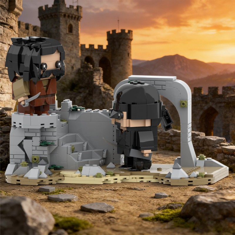 GOBRICKS MOC S0147 The Princess Bride Westley fights Inigo - YWOBB