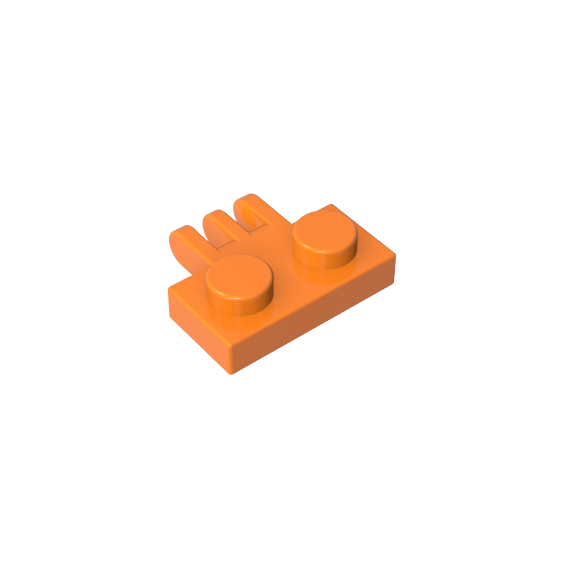 GOBRICKS GDS-90016 Hinge Plate 1 x 2 with 3 Fingers on Side - YWOBB