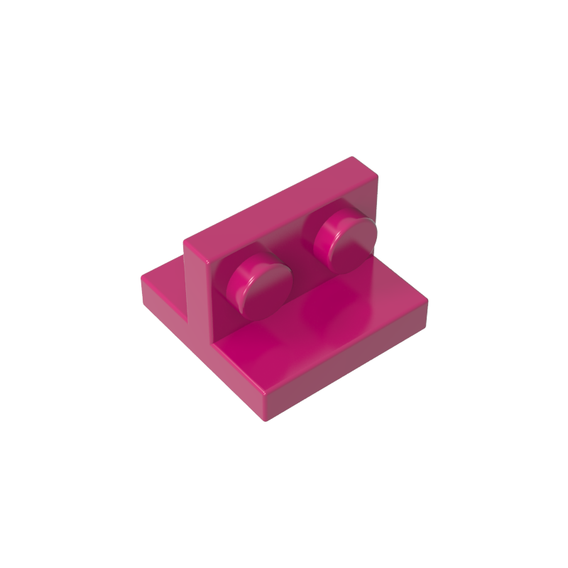GOBRICKS GDS-90491 Bracket 2 x 2 - 1 x 2 Centered - YWOBB