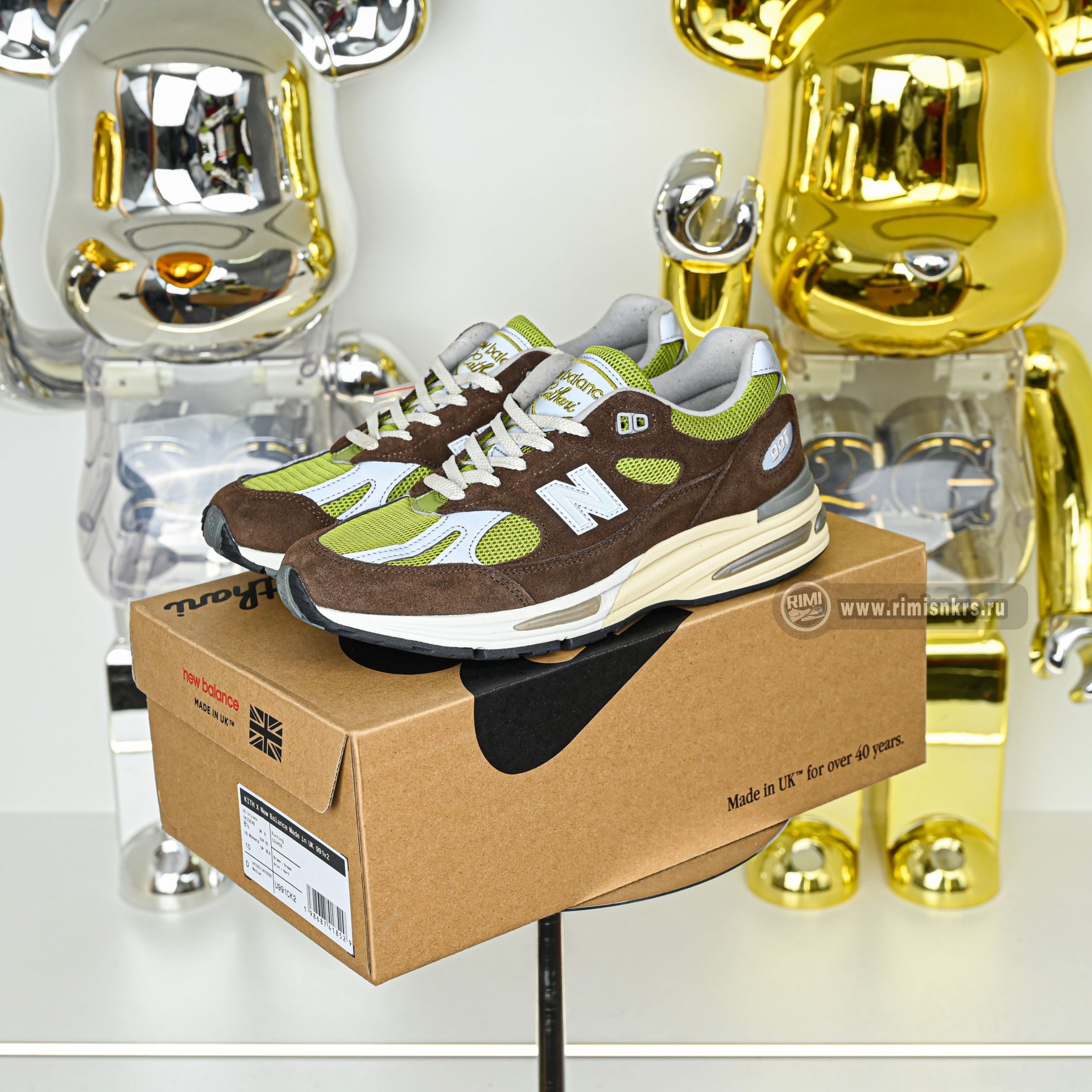 KITH x Danielle Cathari x New Balance NB 991 V2 Reverse Matcha  991CK2
