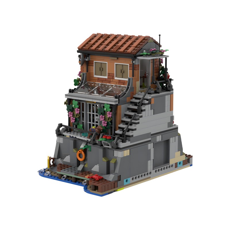 GOBRICKS MOC 239119 Secret Agent's Home Riviera Extension - YWOBB