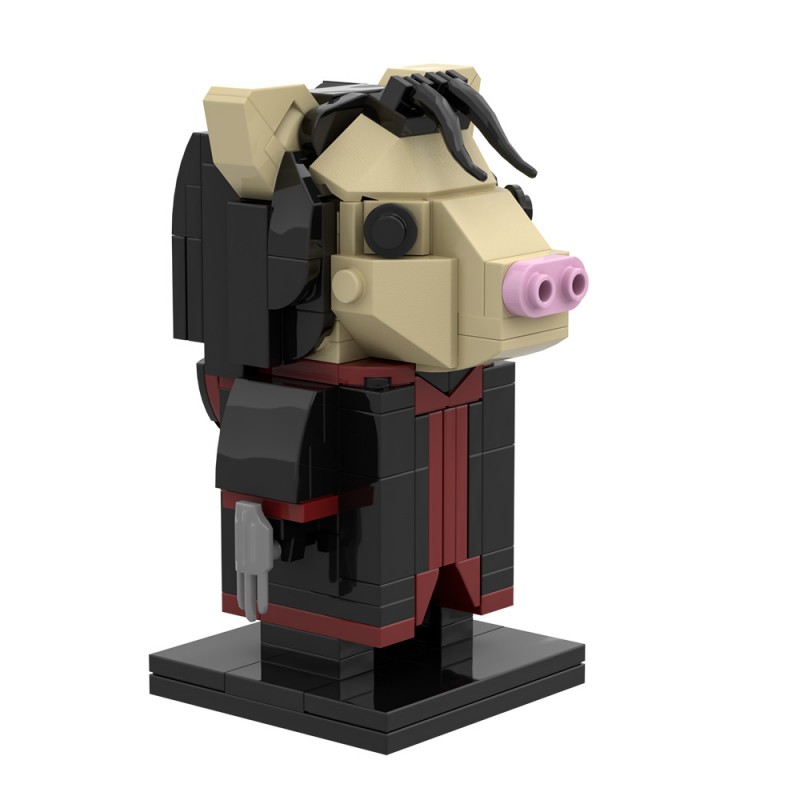 GOBRICKS MOC S0099 Saw-Pig Mask - YWOBB