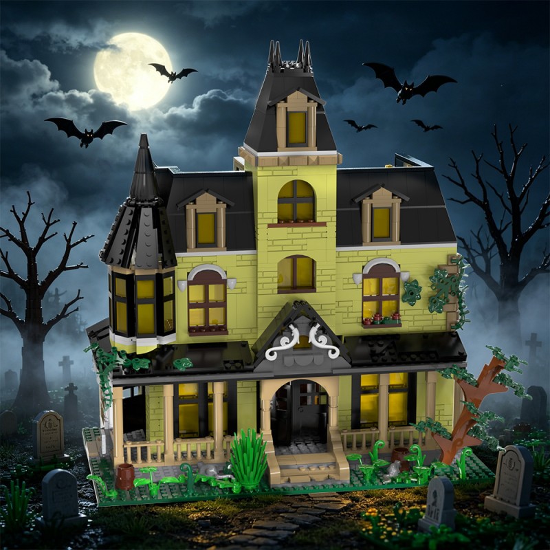 GOBRICKS MOC S1010 The Haunted Mansion - YWOBB
