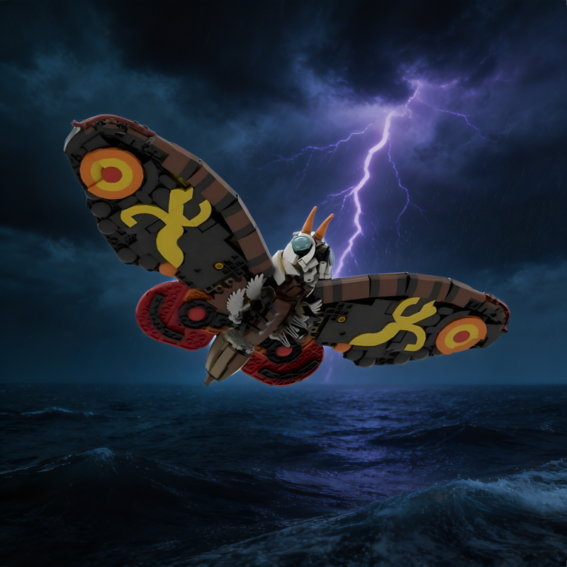 GOBRICKS MOC 240204 Queen of the Monsters Mothra - YWOBB