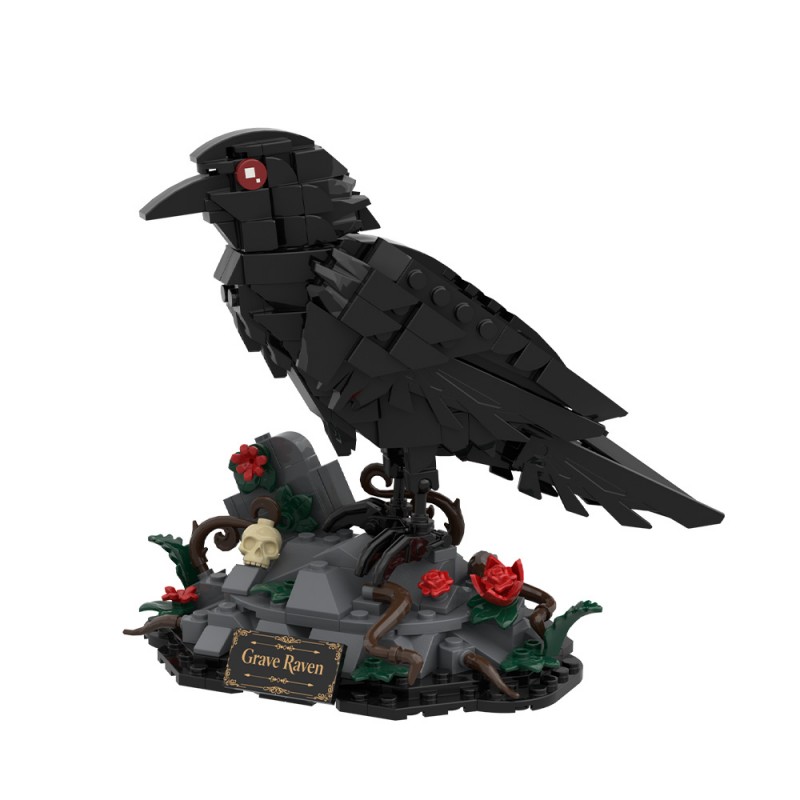 GOBRICKS MOC S1063 Dark Night Raven - YWOBB