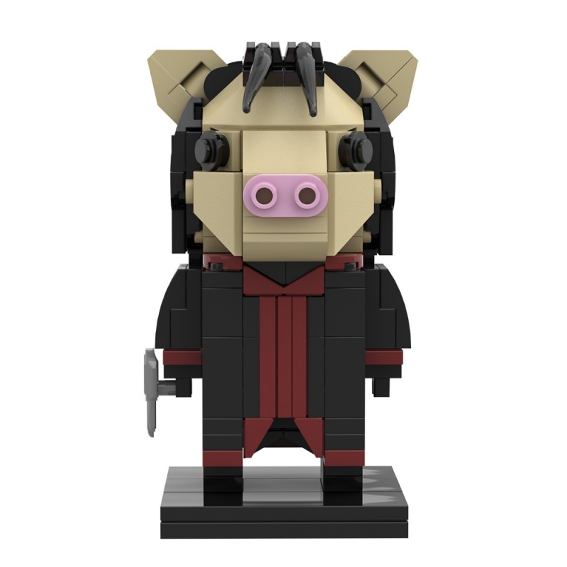 GOBRICKS MOC S0099 Saw-Pig Mask - YWOBB