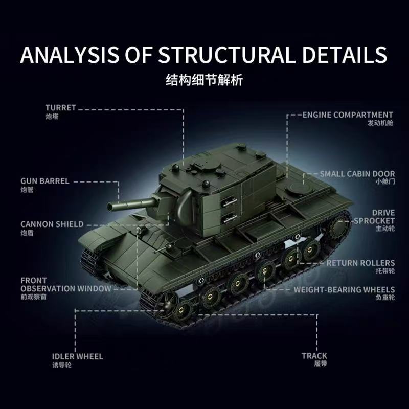 LY 66099 WWII Soviet Army KV-2 Heavy Tank - YWOBB