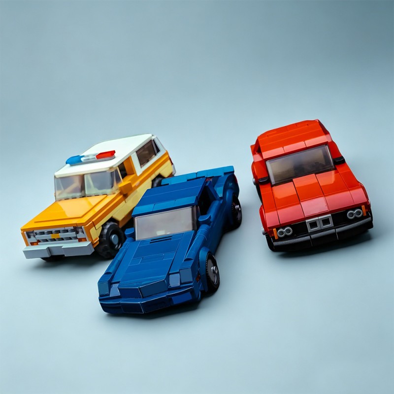 GOBRICKS MOC 243233 Stranger Things car trilogy bundle - YWOBB