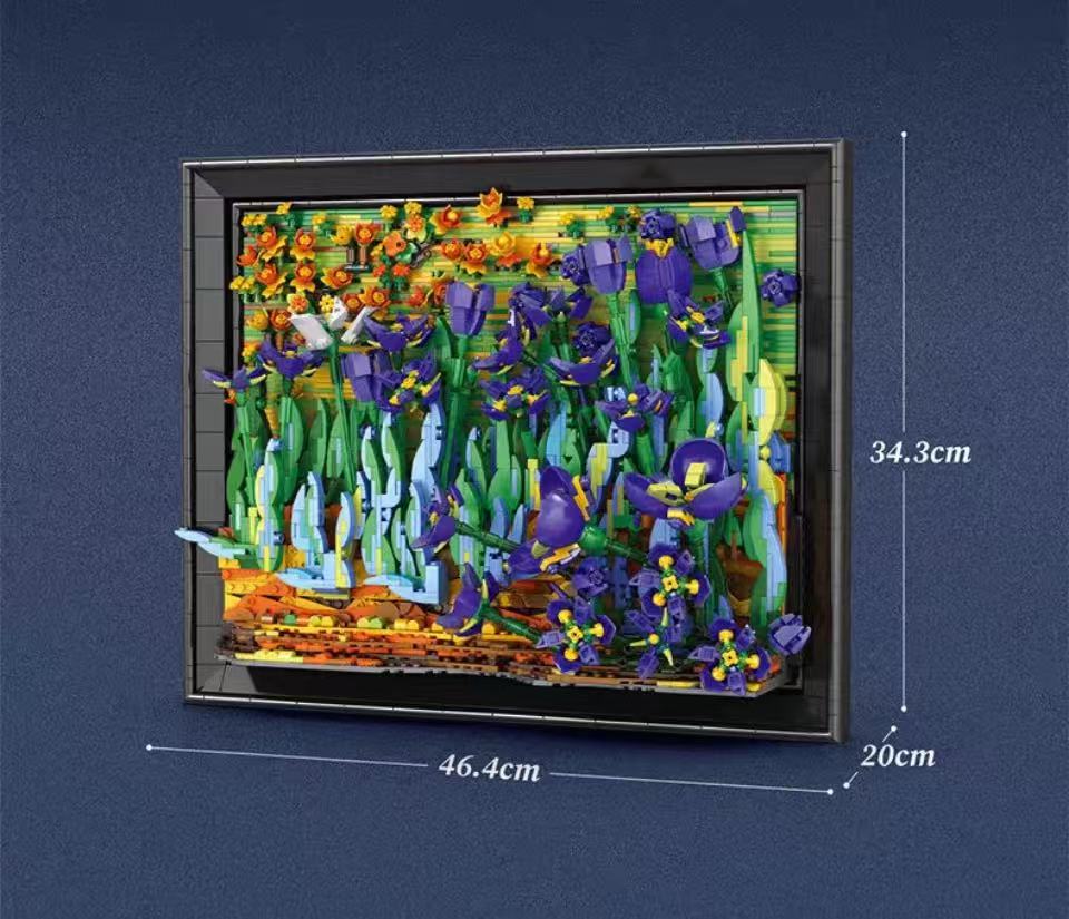 Reobrix 66701 Van Gogh Irises Flower - YWOBB