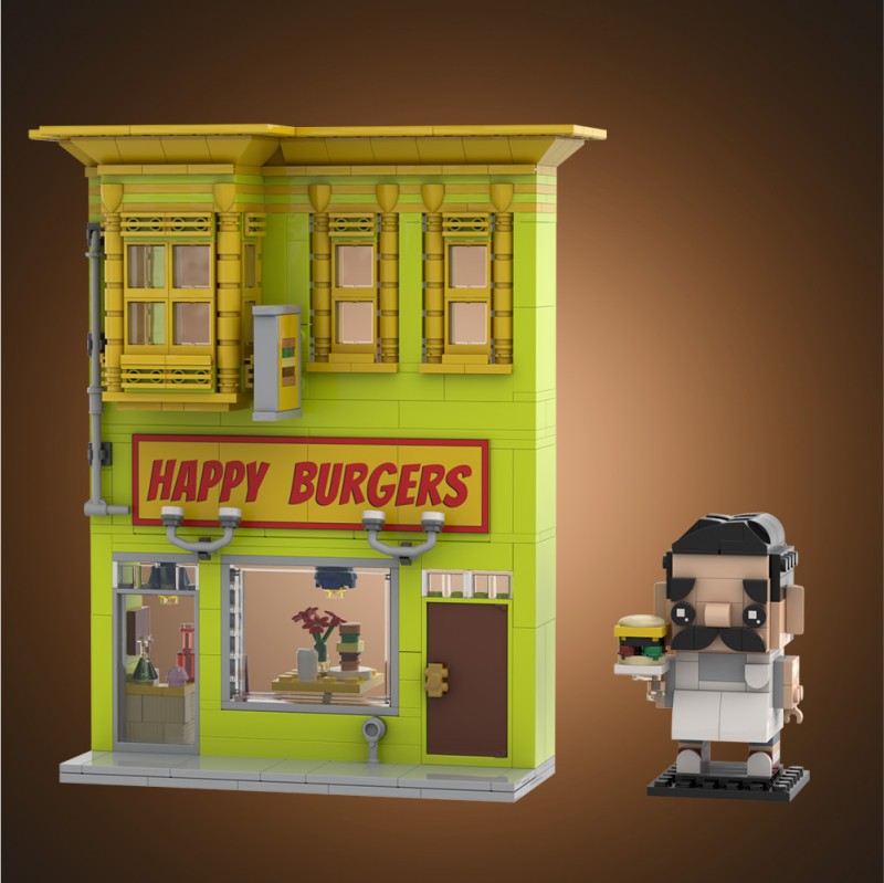 GOBRICKS MOC S0140 Bob's burgers - YWOBB