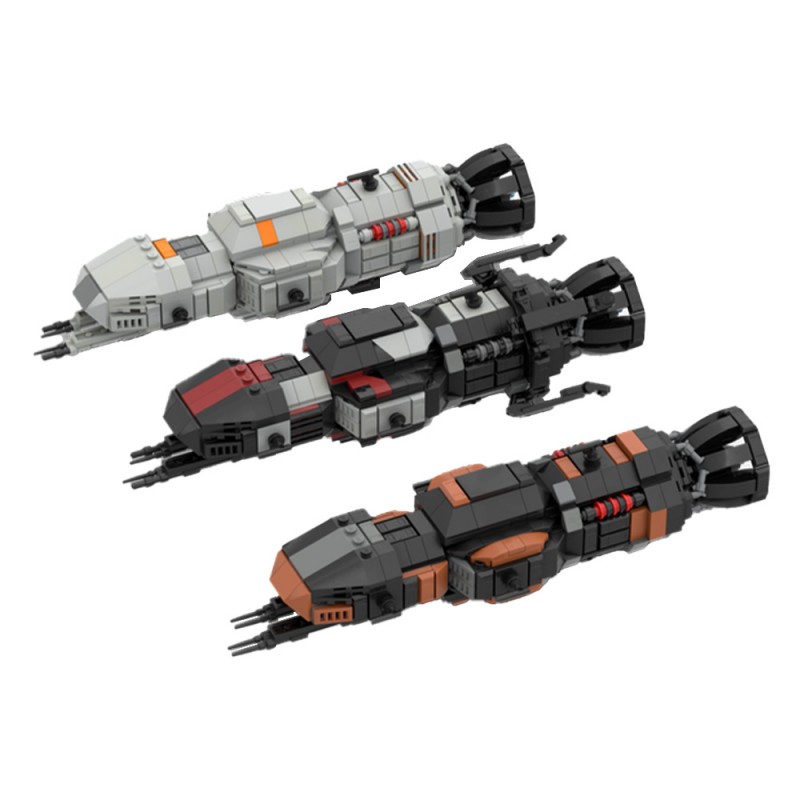 GOBRICKS MOC 234583 All 3 Rocinantes Bundle- Roci, Roci S4, MCRN Tachi - YWOBB