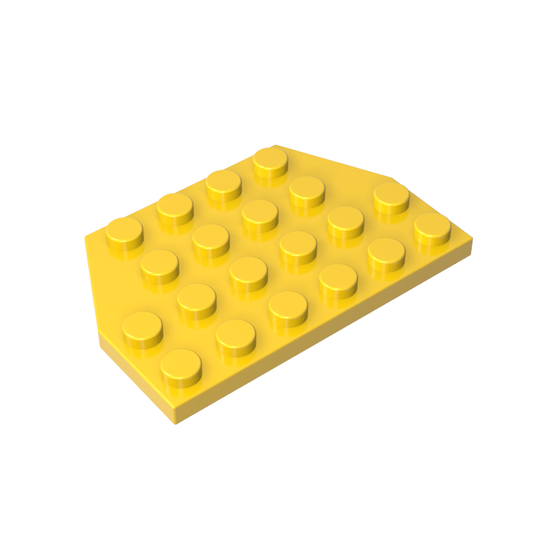 GOBRICKS GDS-704  Plate 4 x 6 Cut Corners - YWOBB