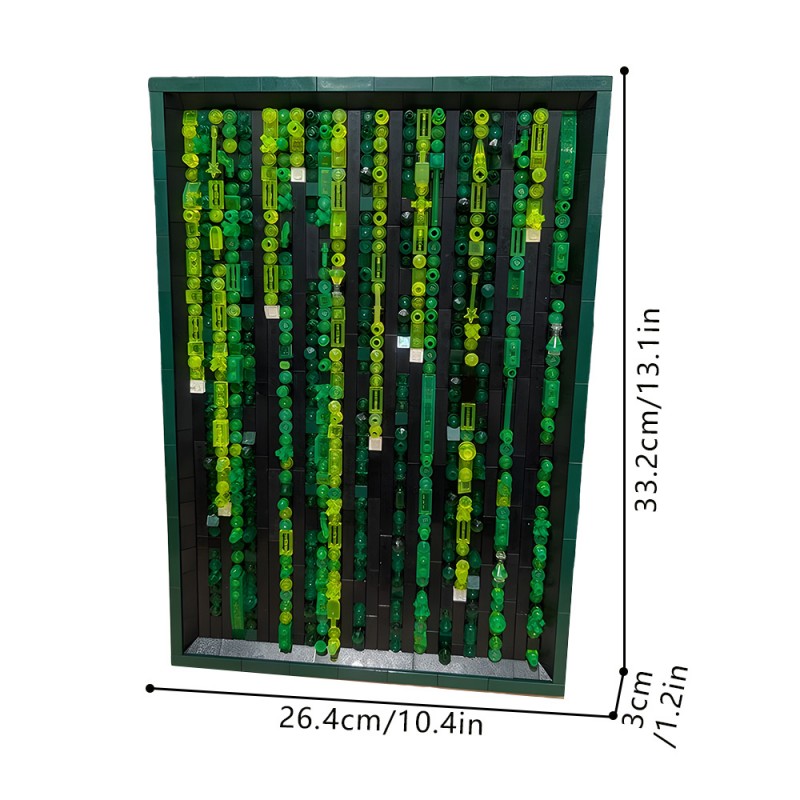 GOBRICKS MOC 258247 The Matrix Code Poster - YWOBB