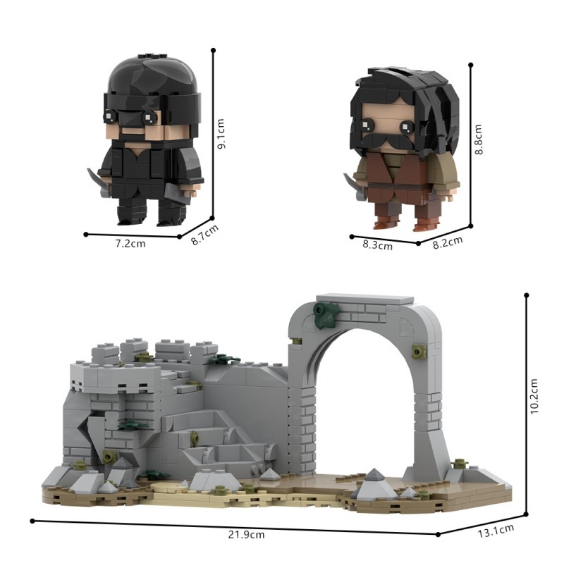 GOBRICKS MOC S0147 The Princess Bride Westley fights Inigo - YWOBB