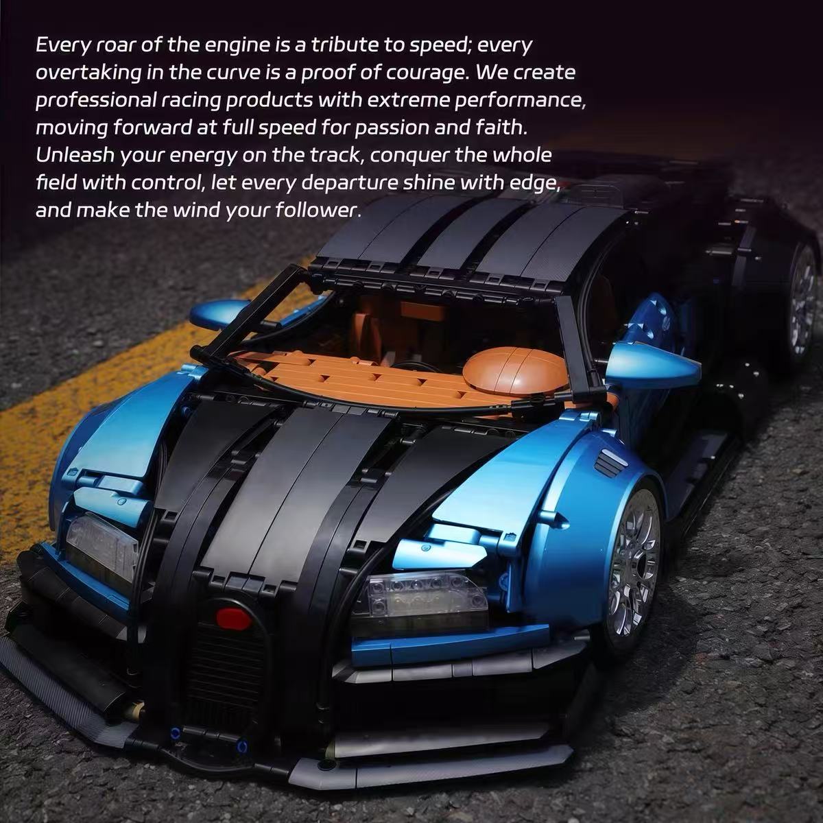 K-BOX 10553 1:8 Sports Car UV Gloss Finish Edition Bugatti Veyron - YWOBB