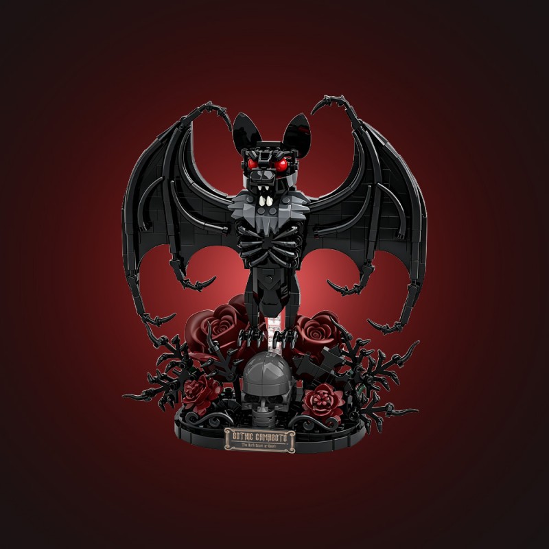 GOBRICKS MOC S1024 Gothic Bat - YWOBB