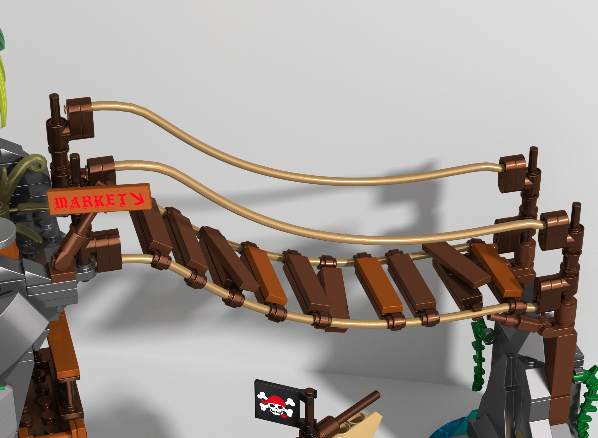 Iambrick 31112 Cliffside Broken Mast Cabin - YWOBB