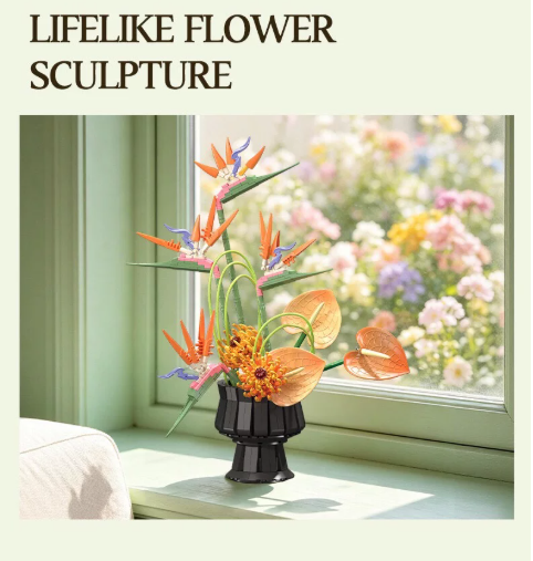 JIE STAR X88056 Tropical Bird of Paradise Flower - YWOBB
